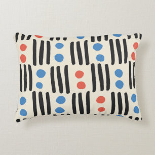 Coussins Décoratifs Motif moderne sans couture avec rayures et points 