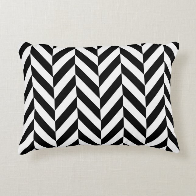 Coussins Décoratifs Motif noir et blanc (Devant)
