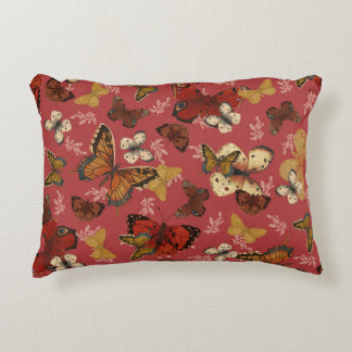 Coussins Décoratifs Motif Papillon Rose - Ailes Écarlates