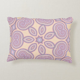 Coussins Décoratifs Motif Pastel Pink & Purple Kaleidoscope