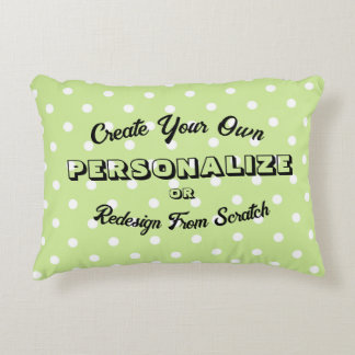 Coussins Décoratifs Motif Pastel Polkadots - Vert Citron