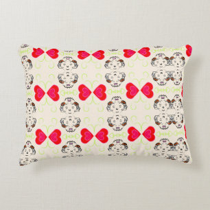 Coussins Décoratifs Motif Ruban Mignon