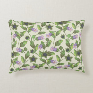 Coussins Décoratifs Motif sans couture avec fleurs de belladonna. Un b