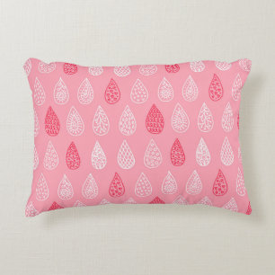 Coussins Décoratifs Motif sans couture avec gouttes d'eau de gribouill