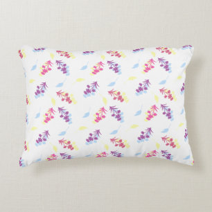 Coussins Décoratifs Motif sans couture de fleurs violettes et bleues –