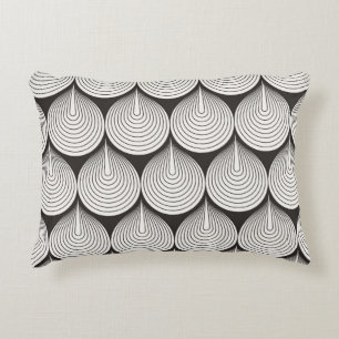 Coussins Décoratifs Motif sans couture. Décor chic monochrome. Geo