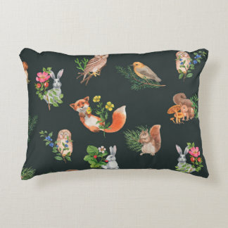 Coussins Décoratifs Motif sans couture dessiné à la main avec aquarell