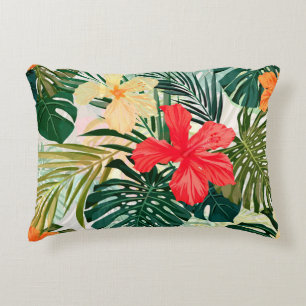 Coussins Décoratifs Motif sans couture hawaïenne couleur été avec métr