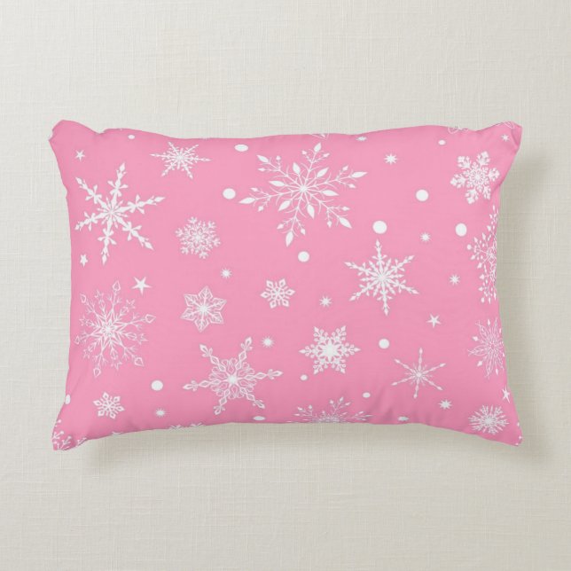 Coussins Décoratifs Motif Snowflake (Devant)