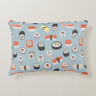 Coussins Décoratifs Motif Sushi bleu