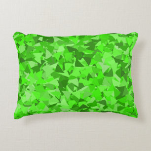 Coussins Décoratifs Motif Triangle Vert