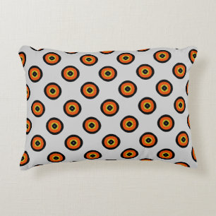 Coussins Décoratifs Motif unique orange et noir