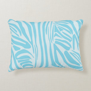 Coussins Décoratifs Motif Zèbre Bleu