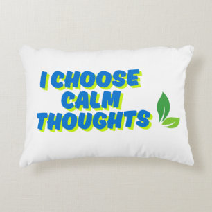 Coussins Décoratifs Motivation positive Je choisis des pensées calmes