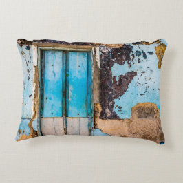 Coussins Décoratifs Mur bleu et porte