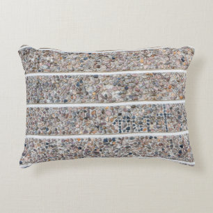 Coussins Décoratifs Mur de galets en béton