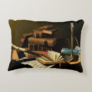 Coussins Décoratifs Musique et littérature de William Harnett, Art fin
