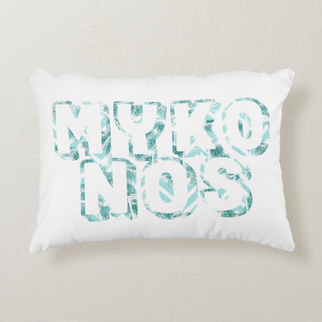 Coussins Décoratifs mykonos - J'aime mykonos (Devant)