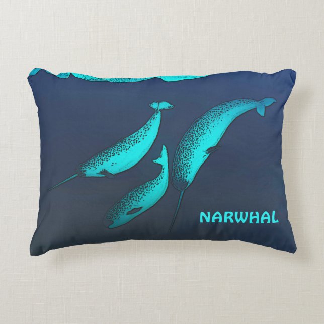 Coussins Décoratifs Narwhal (Devant)