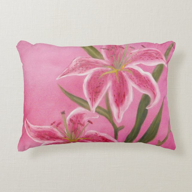 Coussins Décoratifs nénuphar rose (Devant)