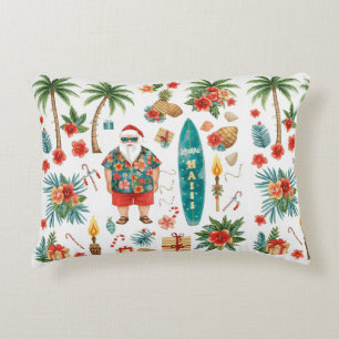 Coussins Décoratifs Noël à Hawaï sur le thème du Père Noël