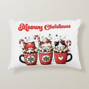 Coussins Décoratifs Noël Meowy