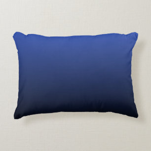 Coussins Décoratifs Noir bleu royal Ombre
