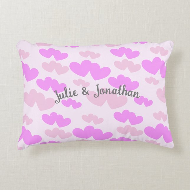 Coussins Décoratifs Noms des amoureux (Devant)