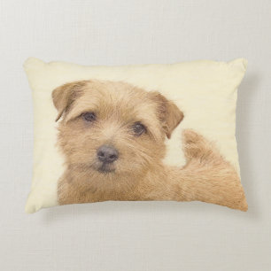 Coussins Décoratifs Norfolk Terrier Peinture - Art Chien original