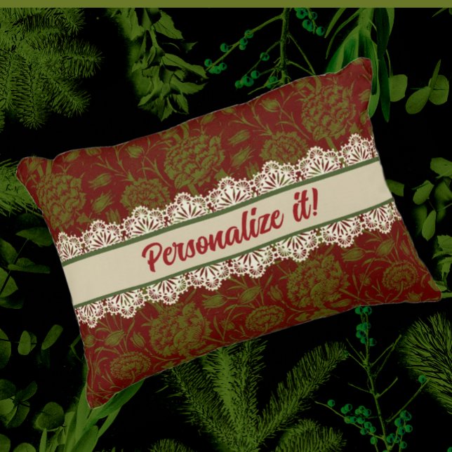 Coussins Décoratifs Nostalgic Classic William Morris Red Holiday (This would be so cute for your daughter or her grandmother.)