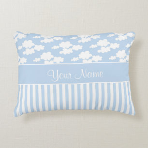 Coussins Décoratifs Nuages mignons et rayures