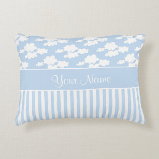 Coussins Décoratifs Nuages mignons et rayures