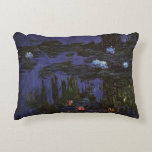 Coussins Décoratifs Nymphéas par Claude Monet, Impressionnisme Vintage