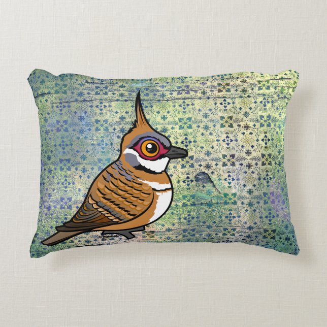 Coussins Décoratifs Oiseau cartonné Birdorable Spinifex Pigeon (Devant)