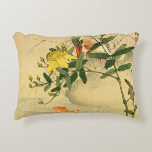 Coussins Décoratifs Oiseaux et poissons d'or