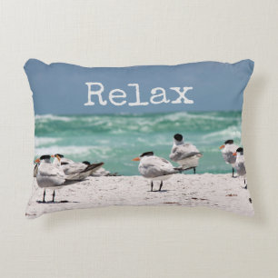 Coussins Décoratifs Oiseaux sur la plage Détente