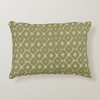 Coussins Décoratifs Olive and cream Boho Geometric Throw Pillow
