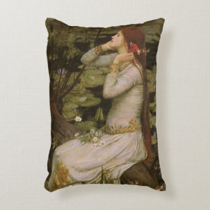Coussins Décoratifs Ophelia au bord de l'étang de John William Waterho