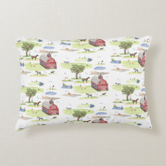 Coussins Décoratifs Oreiller à accent de toile d'animaux de ferme (Cou