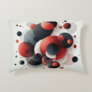 Coussins Décoratifs Oreiller à lancer circulaire géométrique moderne A