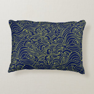 Coussins Décoratifs Oreiller à motif d'art japonais