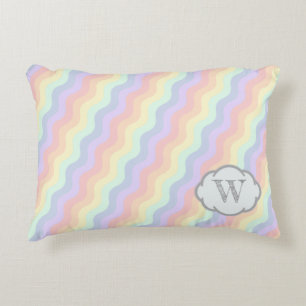 Coussins Décoratifs Oreiller accent Pastel Rainbow Waves