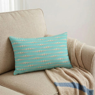 Coussins Décoratifs Oreiller d'accent perle et sarcelle chic