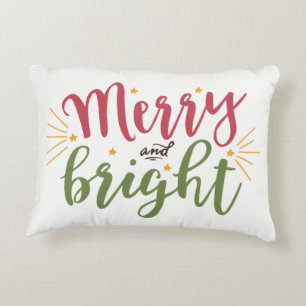 Coussins Décoratifs Oreiller de décoration de Noël scintillant « Joyeu