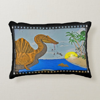 Coussins Décoratifs Oreiller de plage Spinosaurus noir