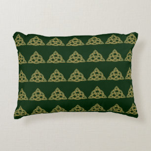 Coussins Décoratifs Oreiller décoratif vert Trinity Knot