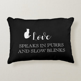 Coussins Décoratifs Oreiller pour maman de chat Love Speaks in Purrs