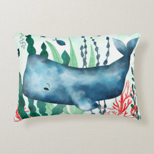 Coussins Décoratifs Oreillers de baleine d'eau