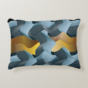 Coussins Décoratifs Ornement sans soudure Abstrait avec vagues