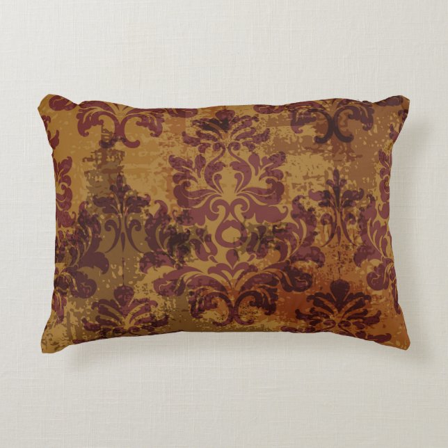 Coussins Décoratifs Ornement vintage, texture rococo baroque. (Devant)